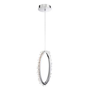 Eurofase Scoppia Collection 1.25-in x 22.75-in Chrome Integrated LED Mini Pendant Light
