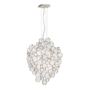 Eurofase Trento Collection 10.5-in x 25-in Glass 7-Light Mini Pendant Light