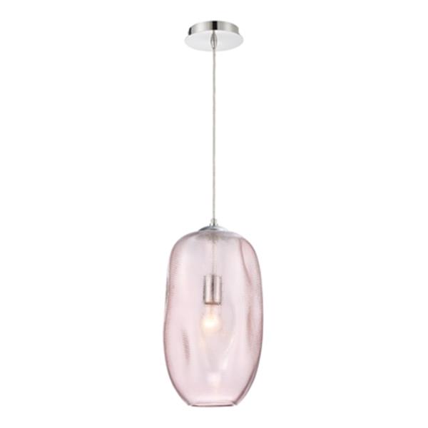 Eurofase 9.5-in x 17-in Pink Labria Mini Pendant Light