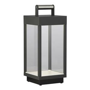 Eurofase Graphite Grey Portable Outdoor RGB LED Lantern with Bluetooth Speaker