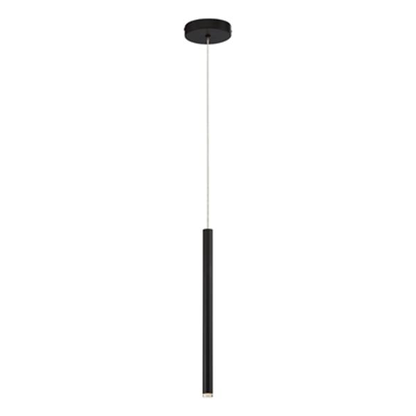 Eurofase 1-in x 16-in Black Navada Integrated LED Mini Pendant Light