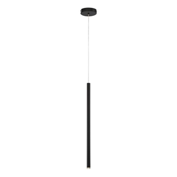 Eurofase 1-in x 24-in Black Navada Integrated LED Mini Pendant Light