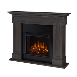 Real Flame Thayer 54-in Infrared Electric Fireplace in Grey