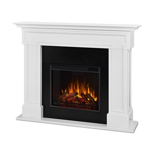 Real Flame Thayer 54-in Infrared Electric Fireplace in White