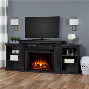 Real Flame Tracey Grand 84-in Electric Fireplace Black Media Console