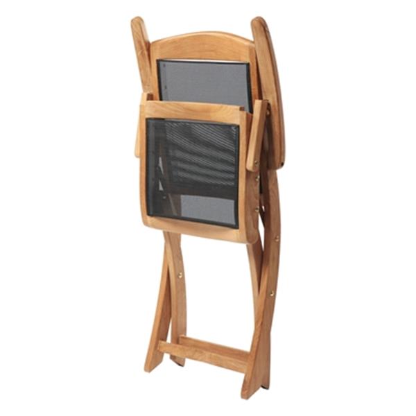 ARB Teak & Specialties Colorado 38-in x 22-in Outdoor Mesh Folding Arm Chair