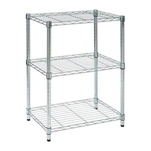 Honey Can Do Chrome 3-Tier Heavy Duty Adjustable Shelving Unit