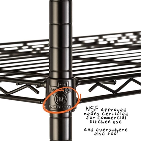 Honey Can Do Black 3Tier Heavy Duty Adjustable Shelving Unit SHF01905 RONA