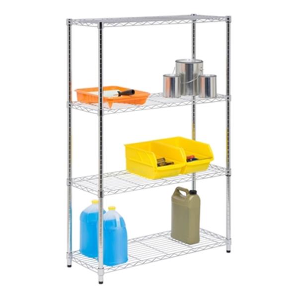 Honey Can Do Chrome 4Tier Shelving Unit SHF01906 RONA