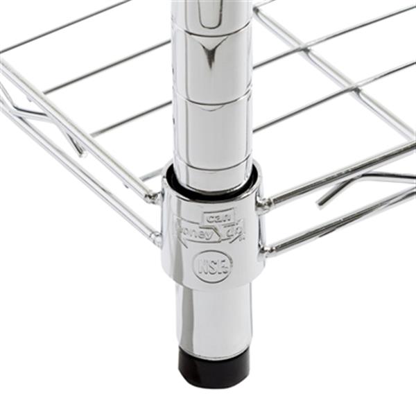 Honey Can Do Chrome 5Tier Heavy Duty Adjustable Shelving Unit SHF