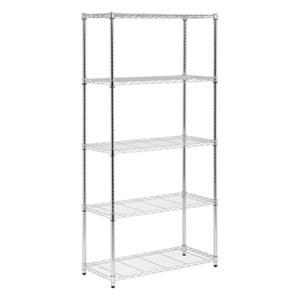 Honey Can Do Chrome 5-Tier Heavy Duty Adjustable Storage Shelf