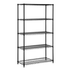 Honey Can Do Black 5-Tier Heavy Duty Adjustable Storage Shelf