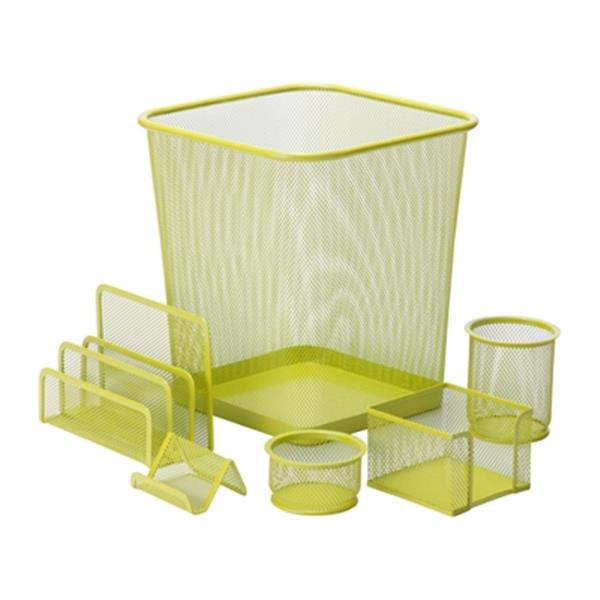 Honey Can Do 6 Pc Lime Green Mesh Desk Set Ofc 04882 Rona