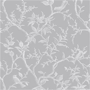 Graham & Brown Simplicity 56 sq ft Grey/Silver Laos Trail Unpasted Wallpaper