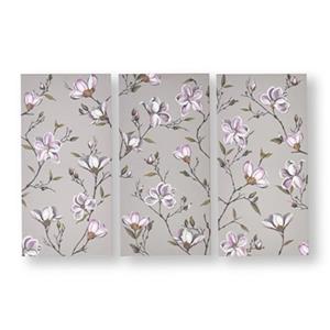 Graham & Brown 23.60-in x 11.8-in Magnolia Daydream Printed Canvas (Set of 3)