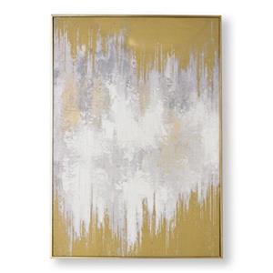 Graham & Brown 39.40-in x 27.60-in Lakeside Reflection Abstract Hand Painted Canvas