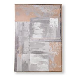 Graham & Brown 39.40-in x 27.60-in Rose Glow Abstract Hand Painted Canvas