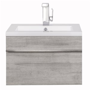 Meuble-lavabo mural Trough, 24", acrylique, Soho