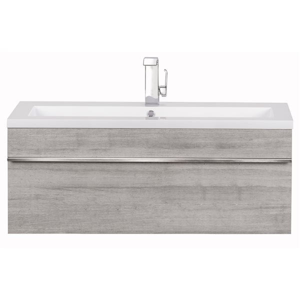Cutler Kitchen & Bath Meuble-lavabo mural Trough, 42, acrylique, Soho FV TR SOHO42 Cutler Kitchen & Bath Meuble-lavabo mural Trough, 42, acrylique, Soho FV TR SOHO42