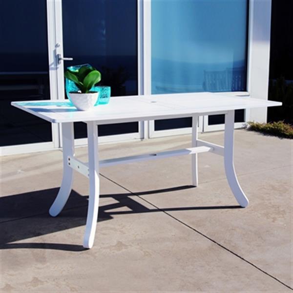 Vifah V13 Atlantic Rectangular Outdoor Dining Table-V1337