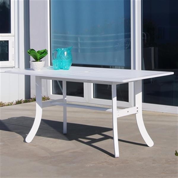 Vifah V13 Atlantic Rectangular Outdoor Dining Table-V1337