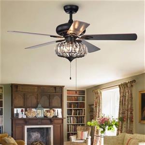 Warehouse of Tiffany Chrysaor 52-in Bronze 3-Light Ceiling Fan