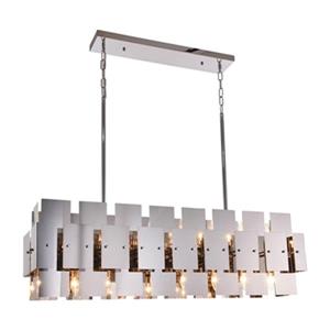 Design Living Geometric Stainless Steel 16-Light Geometric Chandelier
