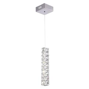 Design Living 4.7-in Crystal LED Mini Pendant Light