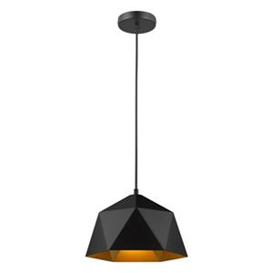 Design Living 10.2-in Black / Gold Single Mini Pendant Light