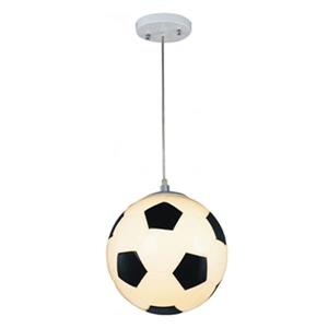 Design Living 10-in Black / White Soccer Ball Mini Pendant Light