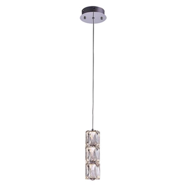 Design Living 5.9-in Crystal 3-Light LED Mini Pendant Light