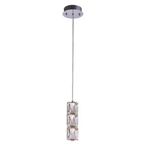 Design Living 5.9-in Crystal 3-Light LED Mini Pendant Light