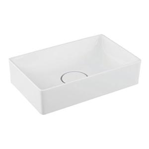 WS Bath Collections Vision 16.50-in x 10.60 White Ceramic Rectangular Vessel Sink