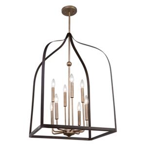 Artcraft Lighting Worthington 8-Light Chandelier - Bronze and Gold