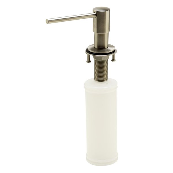 ALFI brand 11.13-in Brushed Stainless Steel Modern Round Soap Dispenser
