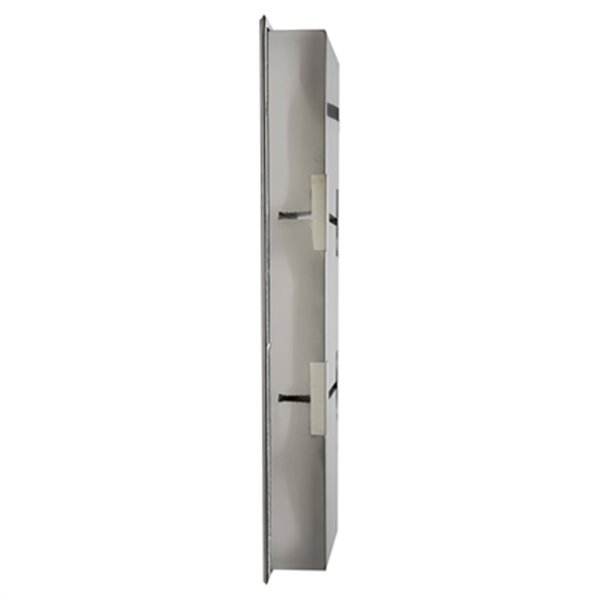 ALFI brand 8-in x 36-in Stainless Steel Vertical Triple Shelf Bath Shower Niche