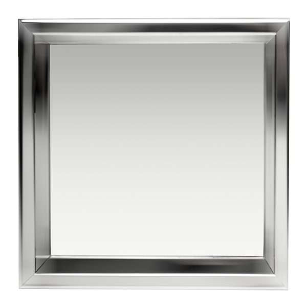 ALFI brand 12-in x 12-in Stainless Steel Square Single Shelf Bath Shower Niche