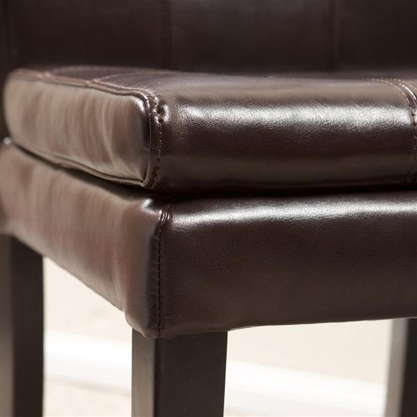Best Selling Home Decor Set of 2 Crayton Chocolate Brown Side Chairs