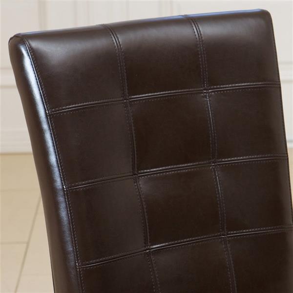 Best Selling Home Decor Set of 2 Crayton Chocolate Brown Side Chairs