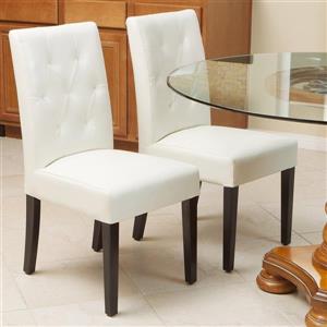Best Selling Home Decor Set of 2 Gentry White Side Chairs