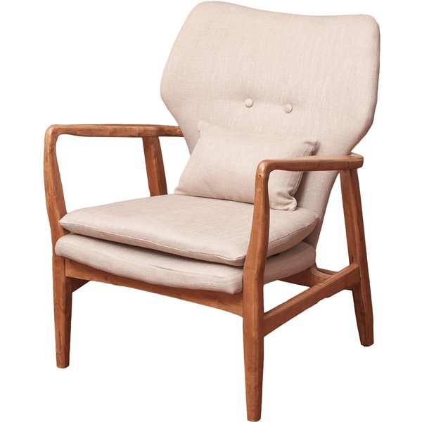 Light beige deals accent chair