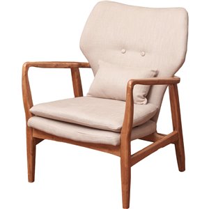 Best Selling Home Decor Haddie Scandinavian Light Beige Accent Chair