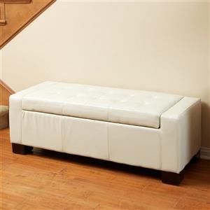 Banc Guernsey avec rangement, Blanc, 51