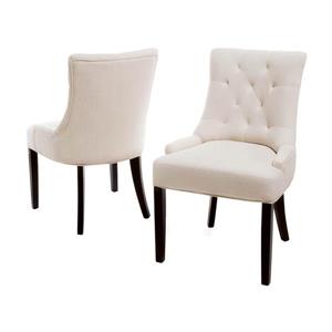 Best Selling Home Decor Set of 2 Hayden Traditional Beige Side Chairs