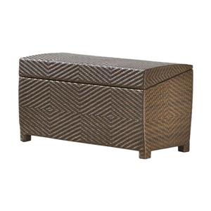 Banc de rangement pour le patio, Brun, 51.4