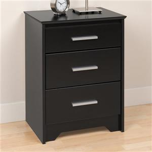 Prepac Coal Harbor Black Nightstand