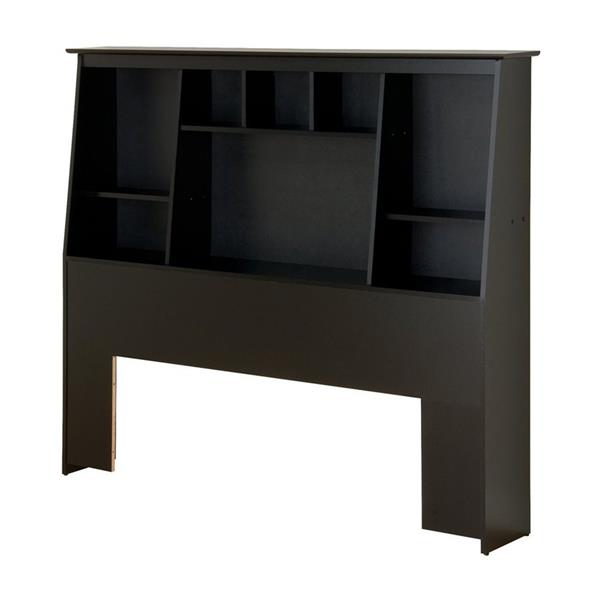 Prepac Black Full/Queen SlantBack Bookcase Headboard BSH6656 RONA