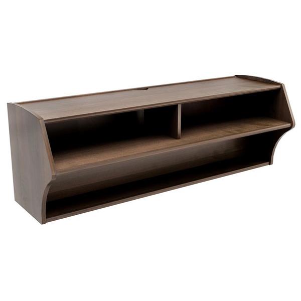 Prepac Altus Espresso Wall-Mounted TV Stand
