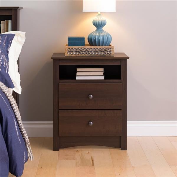 Prepac Espresso Nightstand