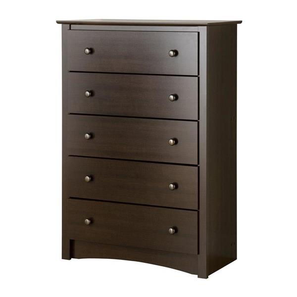 Prepac Fremont Espresso 5-Drawer Chest